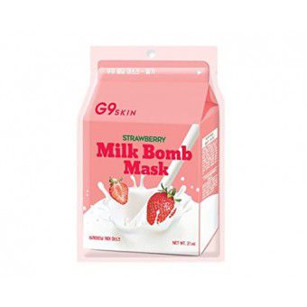 Berrisom G9Skin Milk Bomb Mask-Strawberry - Клубничная маска для лица