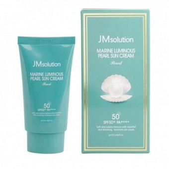 JM Solution Marine Luminous Pearl Sun Cream - Увлажняющий солнцезащитный крем для лица