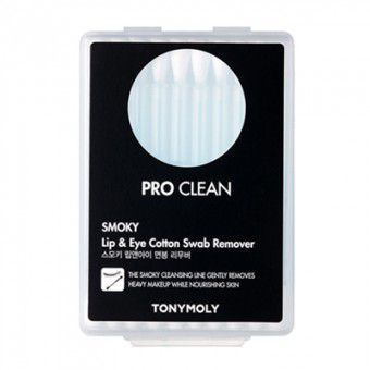 TonyMoly Pro Clean Smoky Lip and Eye Cotton Swab Remover - Очищающие ватные палочки
