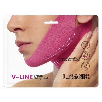 L'Sanic V-Line Smart Lifting Mask - Маска-бандаж для коррекции овала лица