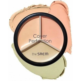 The Saem Cover Perfection Triple Pot Concealer - Консилер для лица трехцветный