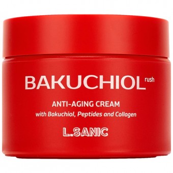 L'Sanic Bakuchiol Rush Anti-Aging Cream - Антивозрастной крем с бакучиолом, пептидами и коллагеном