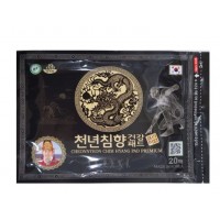 Cheonnyeon Chim Hyang Pad Premium - Пластырь для тела с красным женьшенем и маслом удового дерева