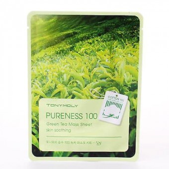 TonyMoly Pureness 100 Green Tea Mask Sheet - Тканевая маска для лица зеленый чай