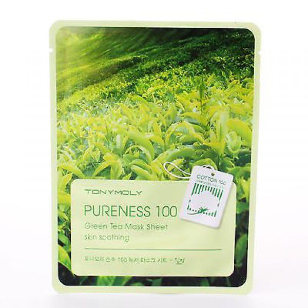 Pureness 100 Green Tea Mask Sheet - Тканевая маска для лица 