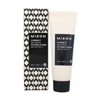 Mizon Correct BB Cream Fitting Cover - Корректирующий ББ крем с антивозрастным и увлажняющий эффектом