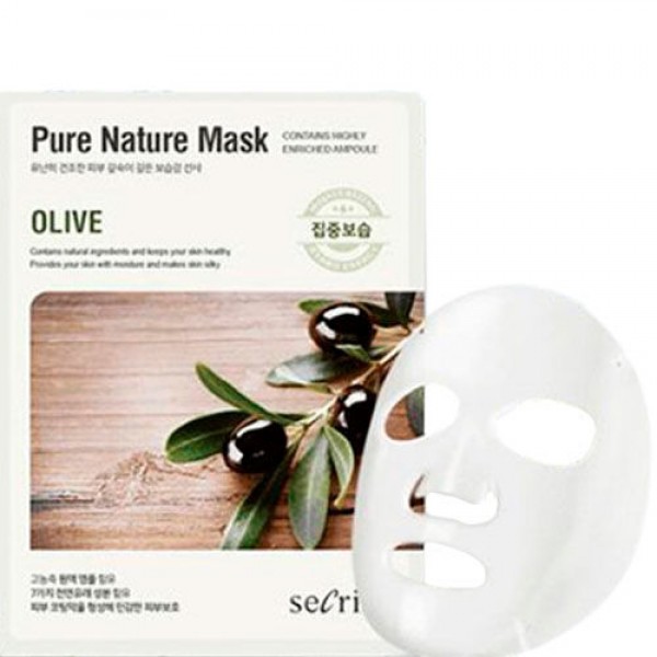 Secriss Pure Nature Mask Pack-Olive - Маска для лица тканева
