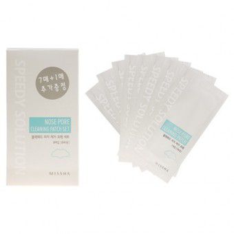 Missha Speedy Solution Nose Pore Cleaning Patch Set (8 sheets) - Патчи для носа