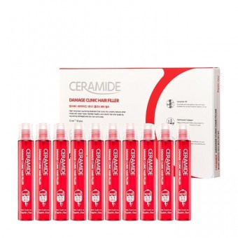 Farm Stay Ceramide Damage Clinic Hair Filler - Набор восстанавливающих филлеров для поврежденных волос с керамидами