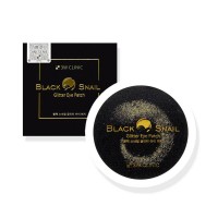 Black Snail Glitter Eye Patch - Гидрогелевые патчи с муцином черной улитки
