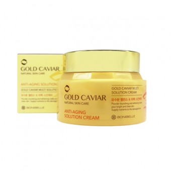 Enough Bonibelle Gold Caviar Anti-Aging Solution Cream - Крем для лица с экстрактом икры