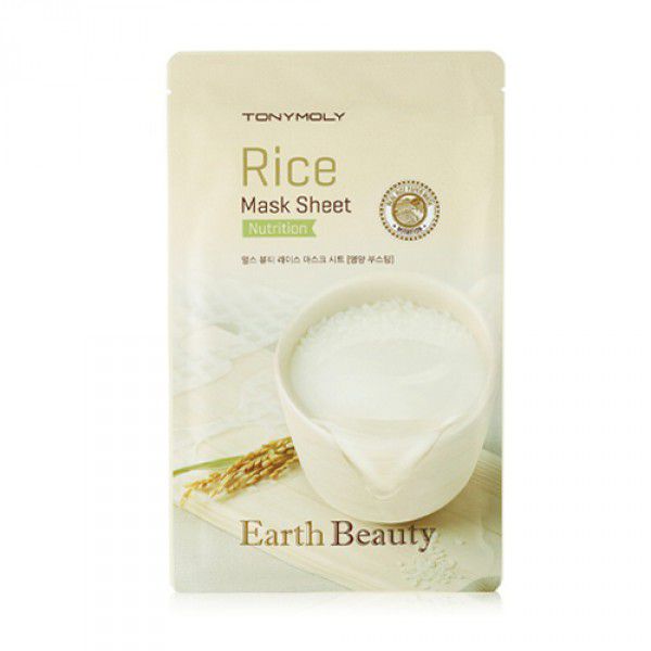 Earth Beauty Rice Mask Sheet - Маска гелевая с экстрактом ри