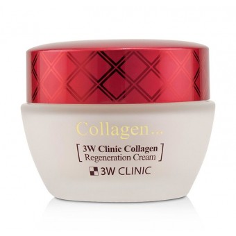3W Clinic Collagen Regeneration Cream - Регенерирующий крем с морским коллагеном