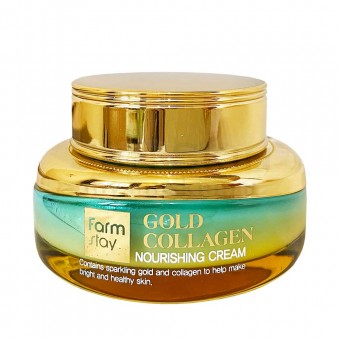 Farm Stay Gold Collagen Nourishing Cream - Питательный крем с золотом и коллагеном