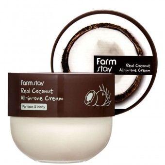 Farm Stay Real Coconut All-in-One Cream - Крем для лица и тела с маслом кокоса