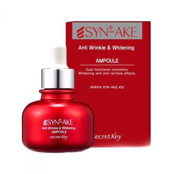 Отбеливающие средства  MyKoreaShop Syn-Ake Anti Wrinkle & Whitening Ampoule - Антивозрастная сыворотка