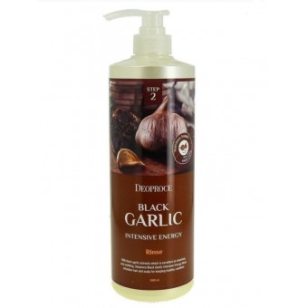 Deoproce Black Garlic Intensive Energy Rinse - Бальзам для волос с экстрактом черного чеснока