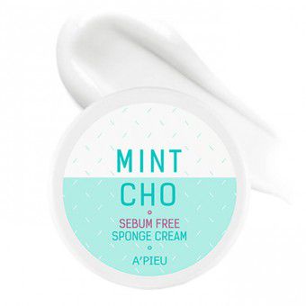 A'pieu Mint Cho Sebum Free Sponge Cream - Точечный крем-губка для жирной кожи
