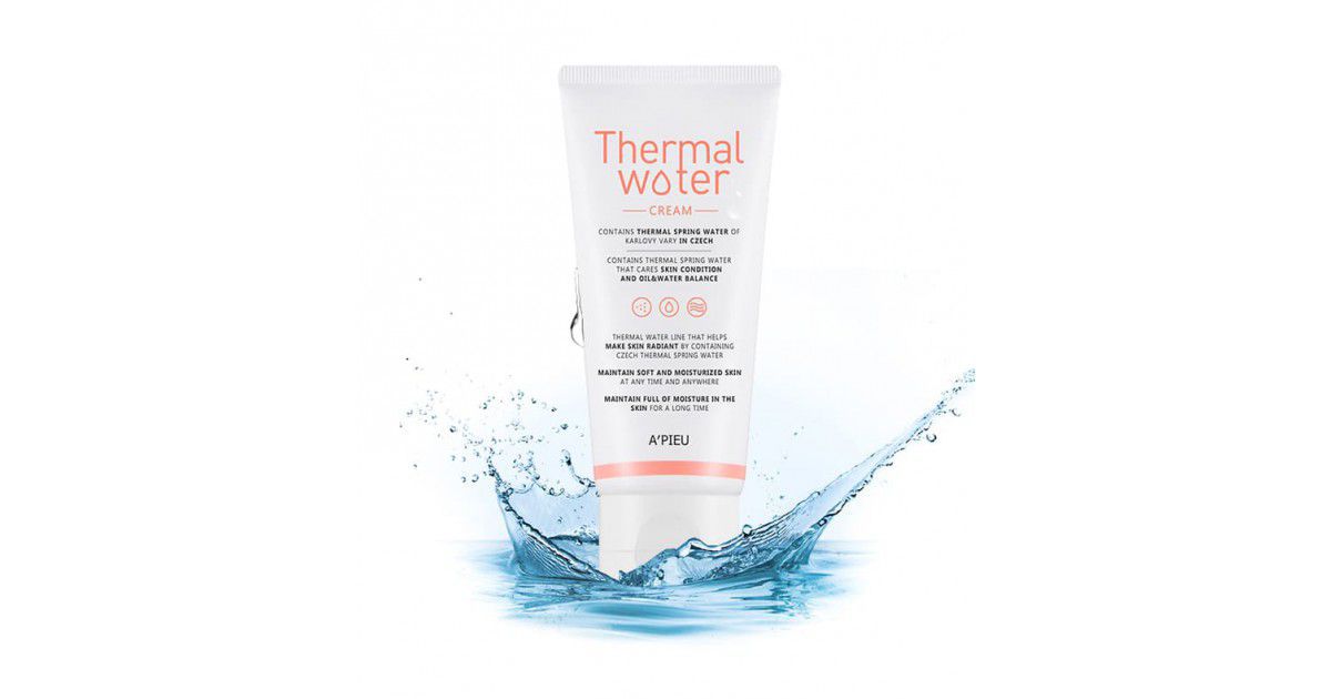 Water cream. APIEU Termal Water крем. A'PIEU увлажняющий крем с термальной водой Thermal Water Cream, 80 мл. Termal Water a PIEU крем для лица. Минеральный крем с термальной водой Thermal Water Moisturizing Cream, 50 мл.