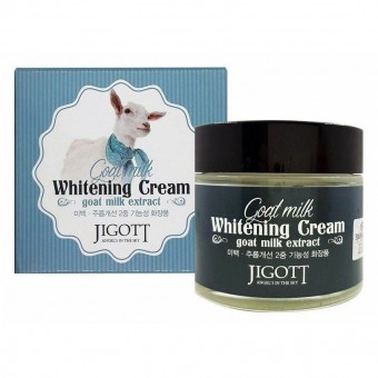 Jigott Goat Milk Whitening Cream - Осветляющий крем с экстрактом козьего молока