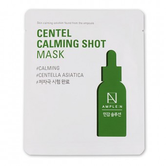 Ample:N Centel Calming Shot Mask - Успокаивающая маска со стволовыми клетками центеллы