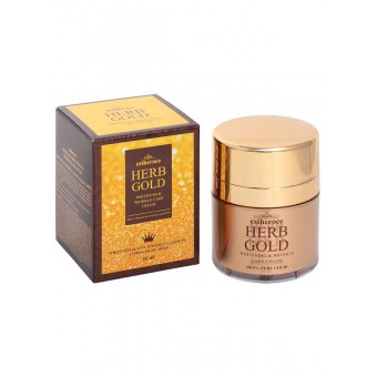 Deoproce Estheroce Herb Gold Whitening & Wrinkle Care Cream - Крем для лица омолаживающий