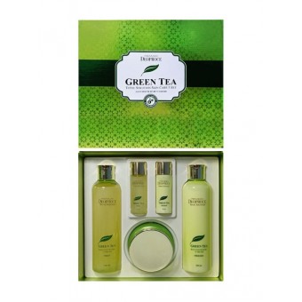 Deoproce Premium Green Tea Total Solution 3 Set - Набор средств с экстрактом зеленого чая