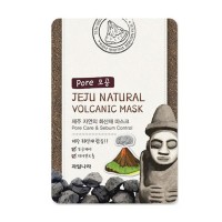Jeju Natural Volcanic Mask Pore Care & Sebum Control - Тканевая маска с вулканическим пеплом