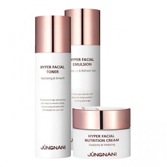 Jungnani Hyper Facial Special Skin Care 3 Set - Уходовый набор с пептидами