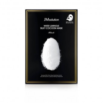 JM Solution Water Luminous Silky Cocoon Mask Black - Маска для упругости кожи с протеинами шелка