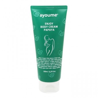 Ayoume Enjoy Mini Body Cream Papaya - Крем для тела с экстрактом папайи