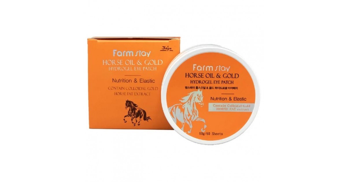 Успей купить Farm Stay Horse Oil & Gold Hydrogel Eye Patch
