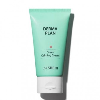 The Saem Derma Plan Green Calming Cream - Успокаивающий крем для чувствительной кожи