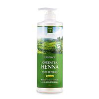 Green Tea Henna Pure Refresh Hair Pack - Маска для волос с зеленым чаем и хной 