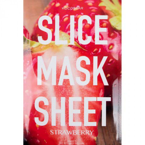 Slice mask sheet (strawberry) - Тканевые маски-слайсы с экстрактом клубники