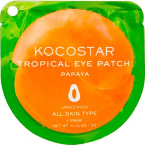 Tropical Eye Patch (Papaya) Single - Гидрогелевые патчи для 