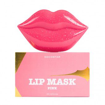 Kocostar  Lip Mask Pink ( Peach Flavor) - Гидрогелевые патчи для губ с ароматом персика