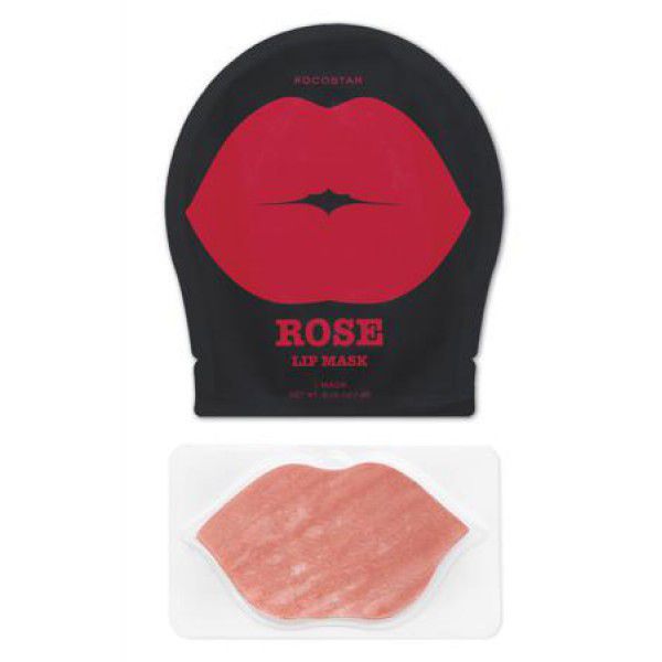 Rose Lip Mask Single Pouch - Гидрогелевые патчи для губ с эк