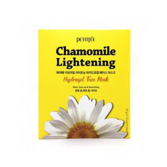 Petitfee Chamomile Lightening Hydrogel Face Mask - Гидрогелевая маска для лица экстрактом ромашки