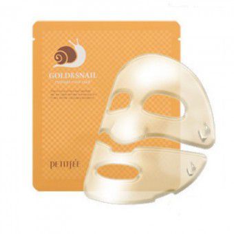 Petitfee Gold & Snail Hydrogel Mask Pack - Гидрогелевая маска для лица с золотом и экстрактом слизи улитки