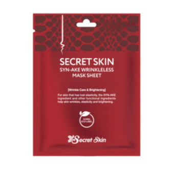 Secret Skin Syn-Ake Wrinkleless Mask Sheet - Маска для лица тканевая со змеиным ядом