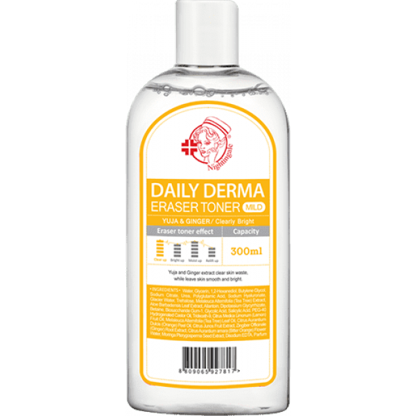 Daily Derma Eraser Toner Mild (Yuja & Ginger) - Тонер для ежедневного применения с экстрактом Юджи и Имбиря
