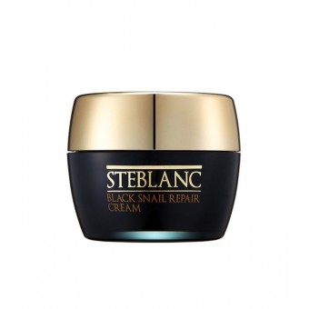 Steblanc Black Snail Repair Cream - Крем для лица восcтанавливающий с муцином Черной улитки