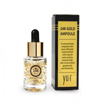 Yu.R Premium 24K Gold Ampoule (15ml.) - Сыворотка для лица омолаживающая с 24К золотом