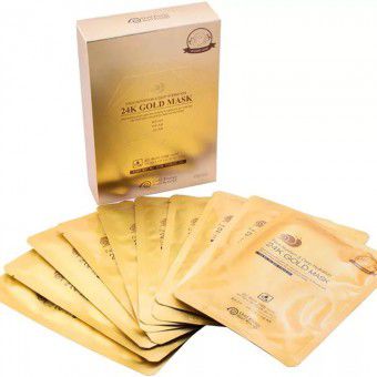 J&G Cosmetics Gold Snail Face Nutricion & Deep Hydration 24K Gold Mask - Маска для лица "Питание и глубокое увлажнение"