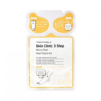 TonyMoly Skin Clinic 3-Step Micro Peel Heel Patch Kit - Патчи для пяточек