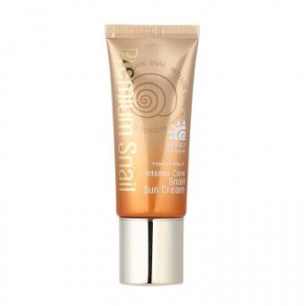 TonyMoly Intense Care Gold 24K Snail Sun Cream SPF50+ PA++++ - Улиточный солнцезащитный крем