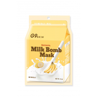 Berrisom G9Skin Milk Bomb Mask-Banana - Банановая маска для лица