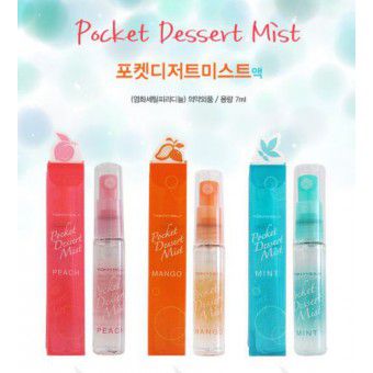 TonyMoly Pocket Desert Mist - Peach - Спрей освежающий для полости рта с персиком