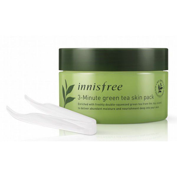 Маски для лица  MyKoreaShop 3-Minute Green Tea skin Pack - Интенсивная трех-минутная маска